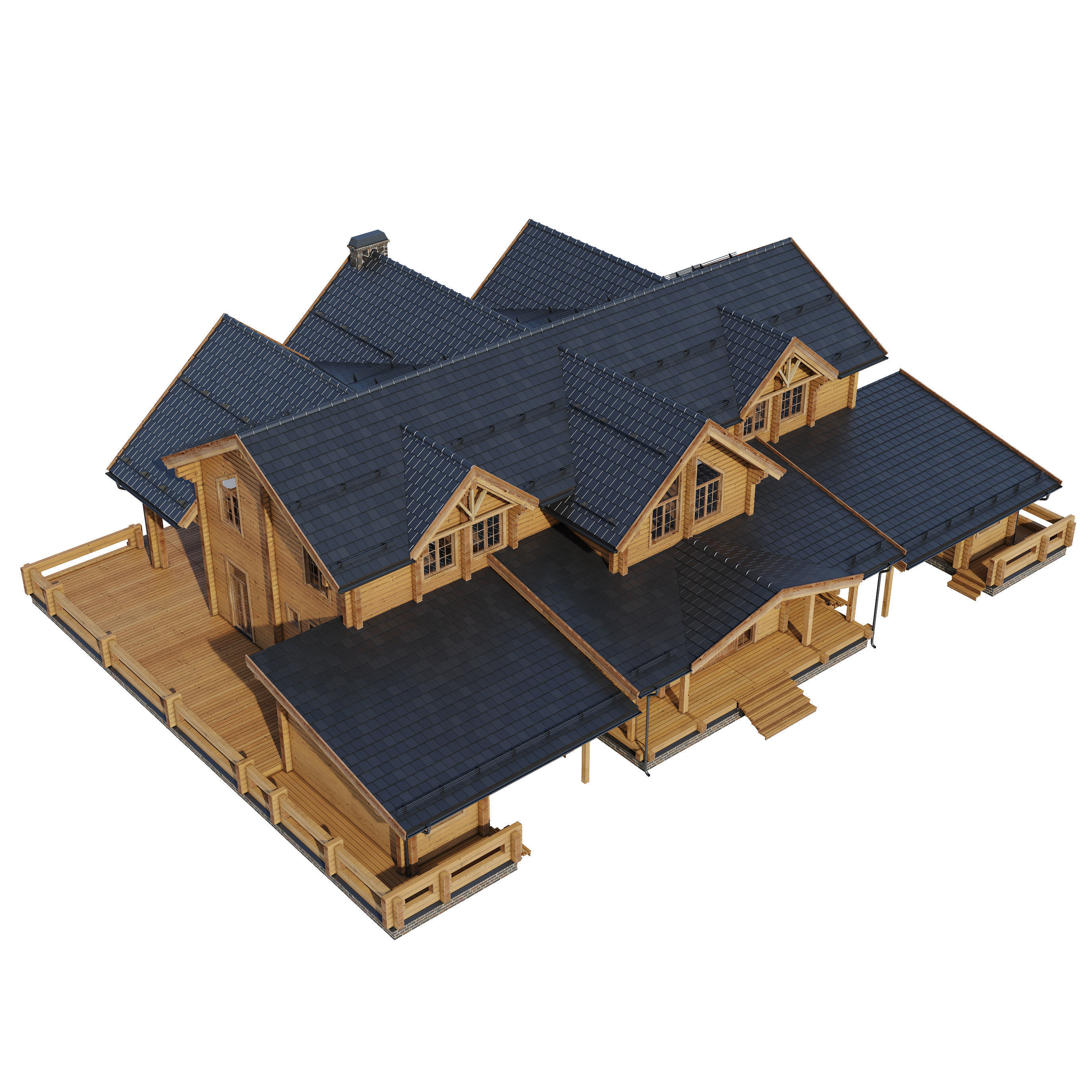 Modern house V103 3D model_24