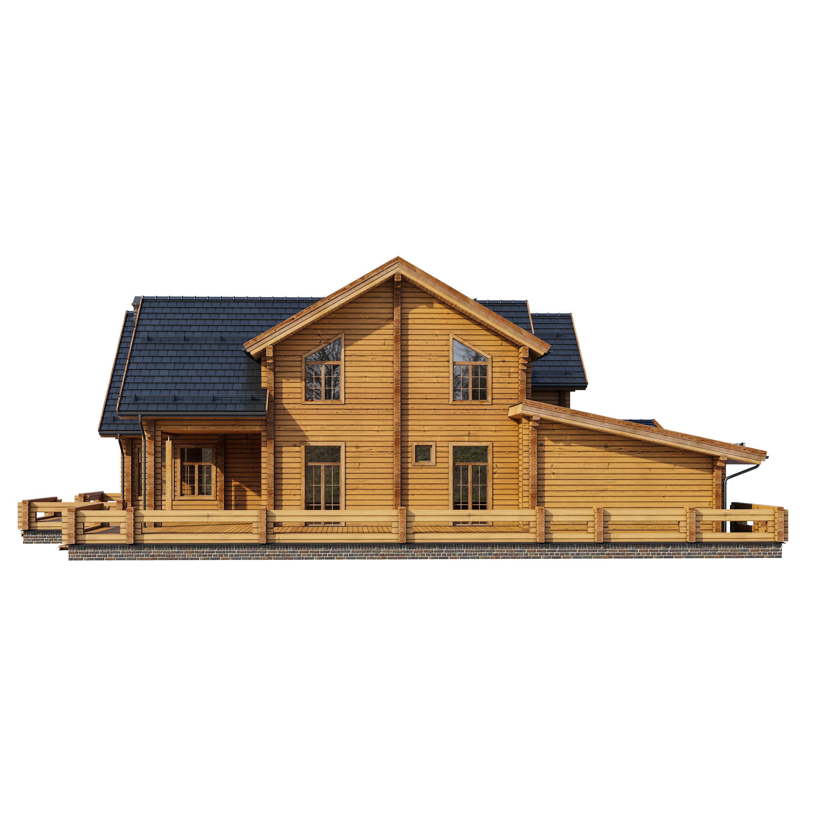 Modern house V103 3D model_3