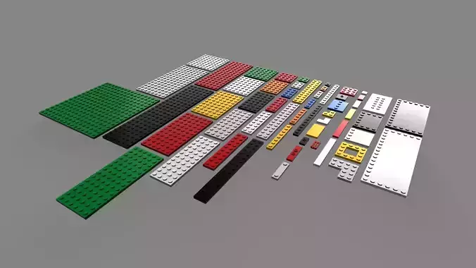 Bricks Collection 1 Plates 55 parts