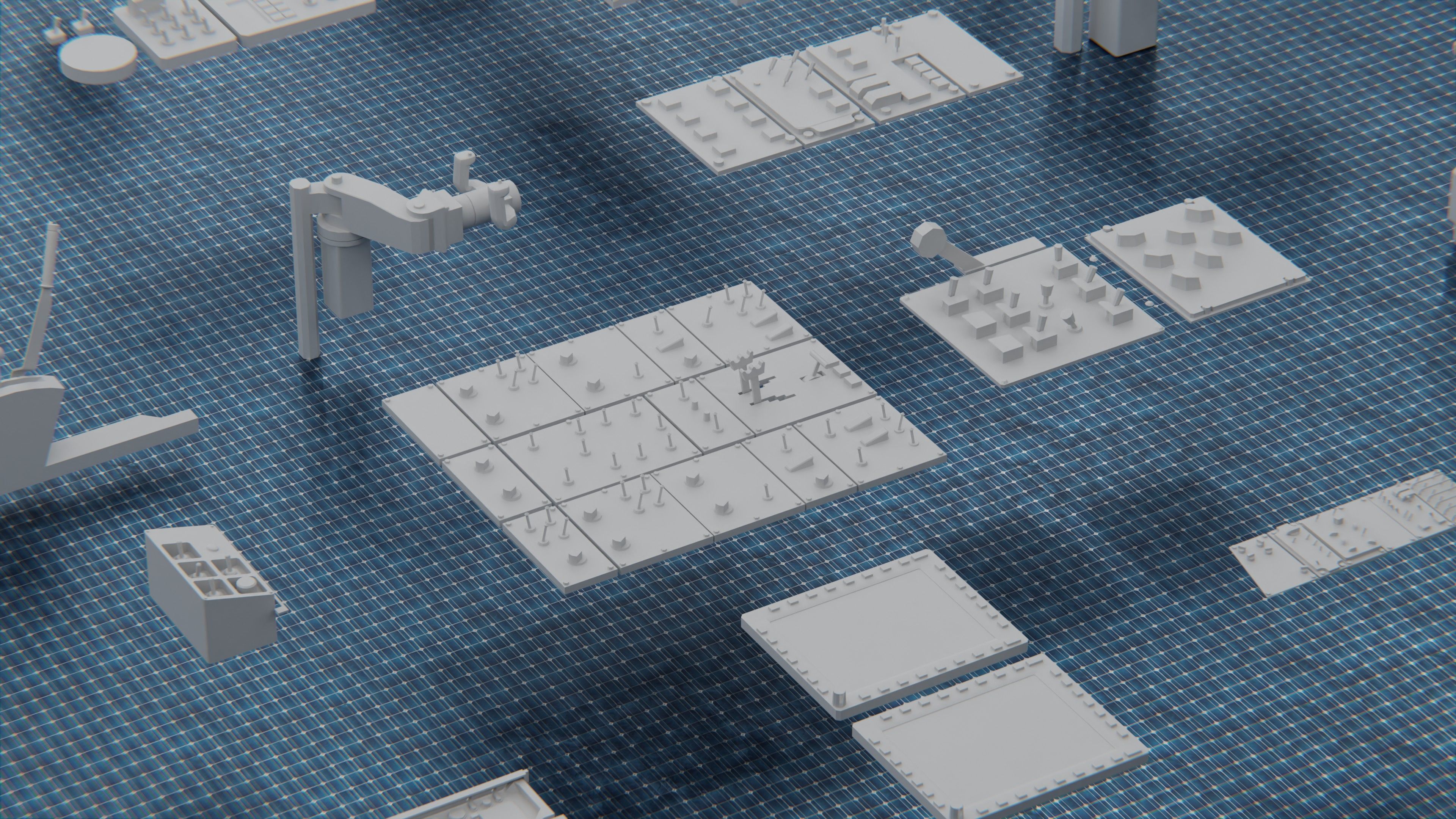 Control Panel Kitbash Pack 3D model_14