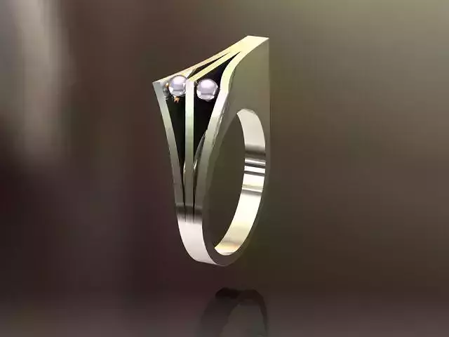 Hidden Pearl ring