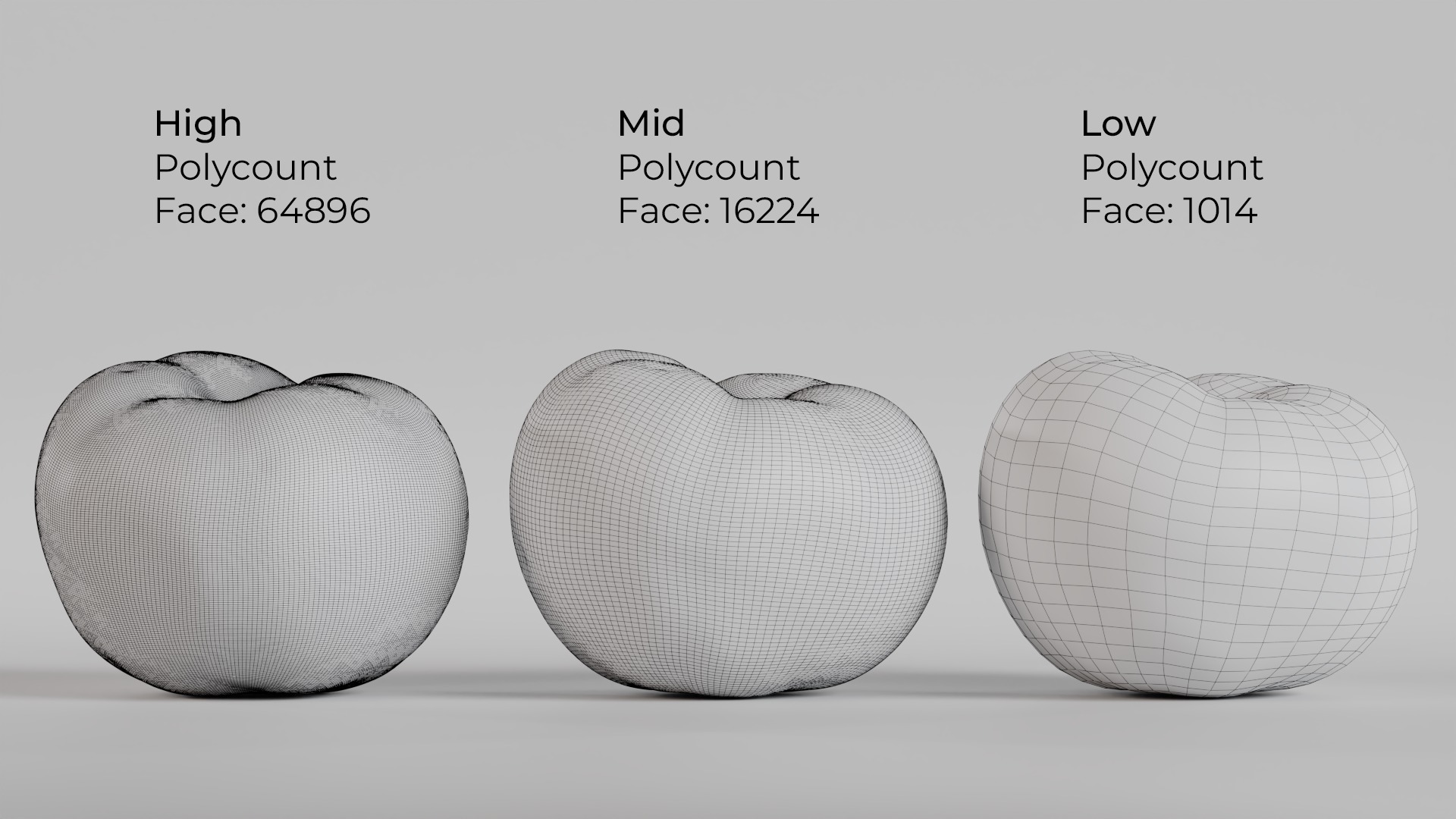 Tomato Low-poly 3D model_4