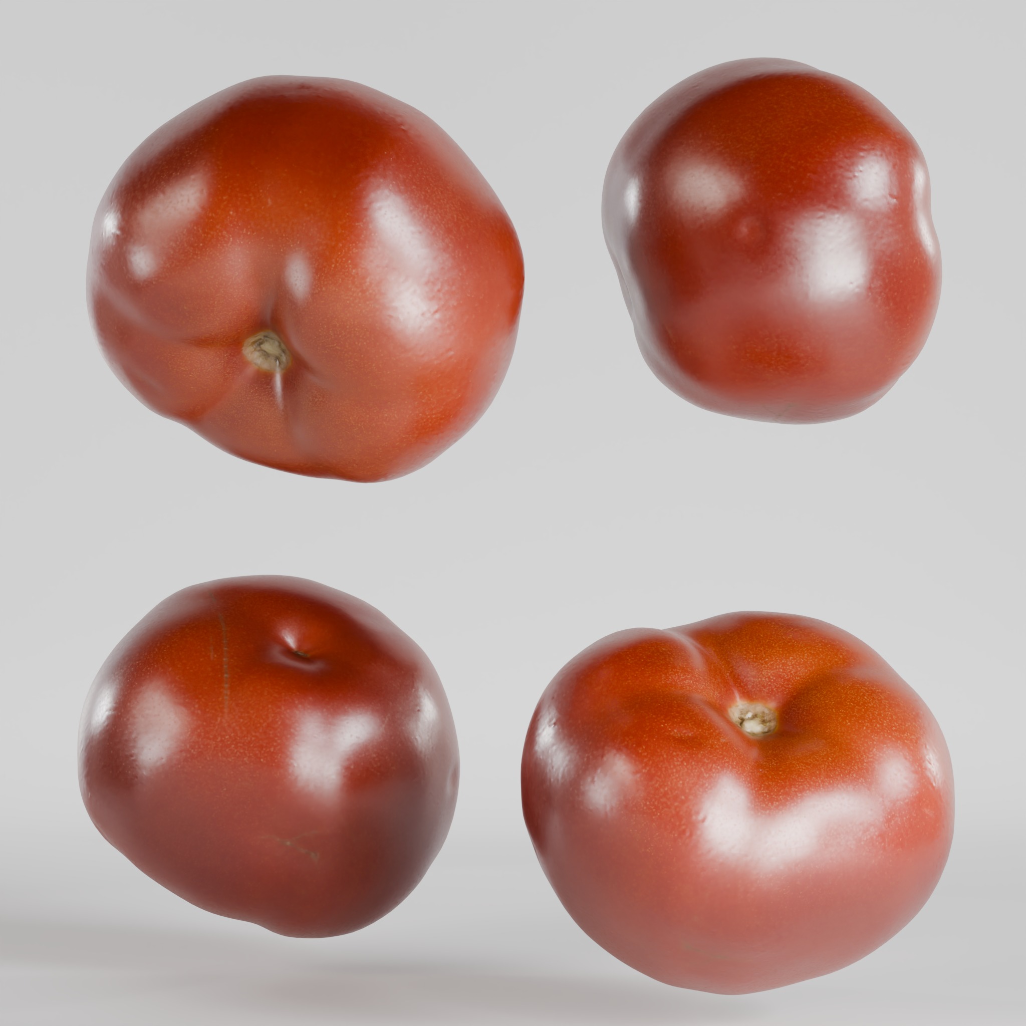 Tomato Low-poly 3D model_1