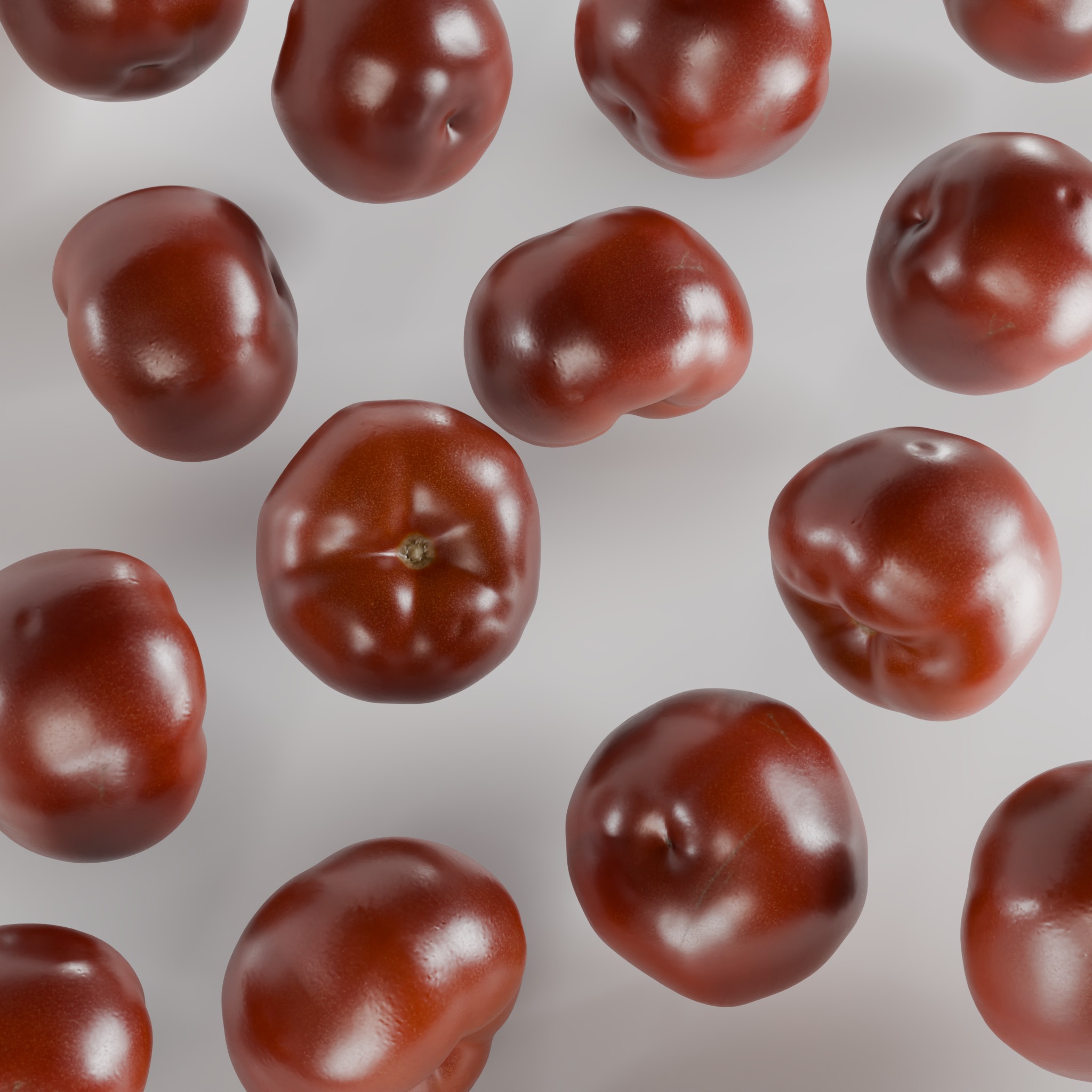 Tomato Low-poly 3D model_2