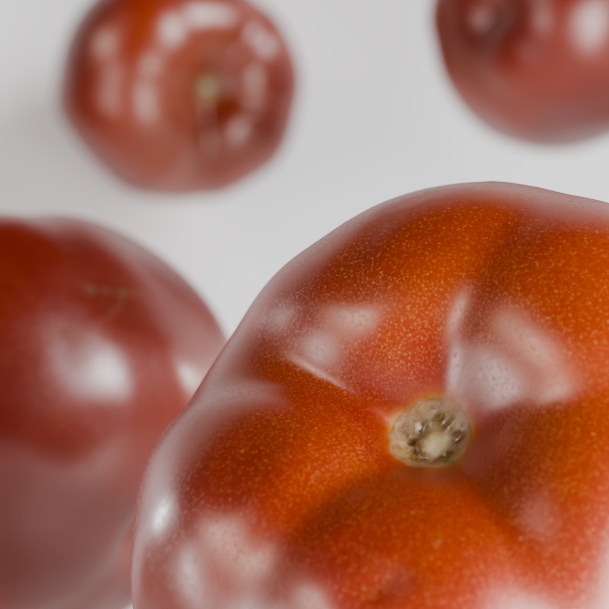Tomato Low-poly 3D model_3