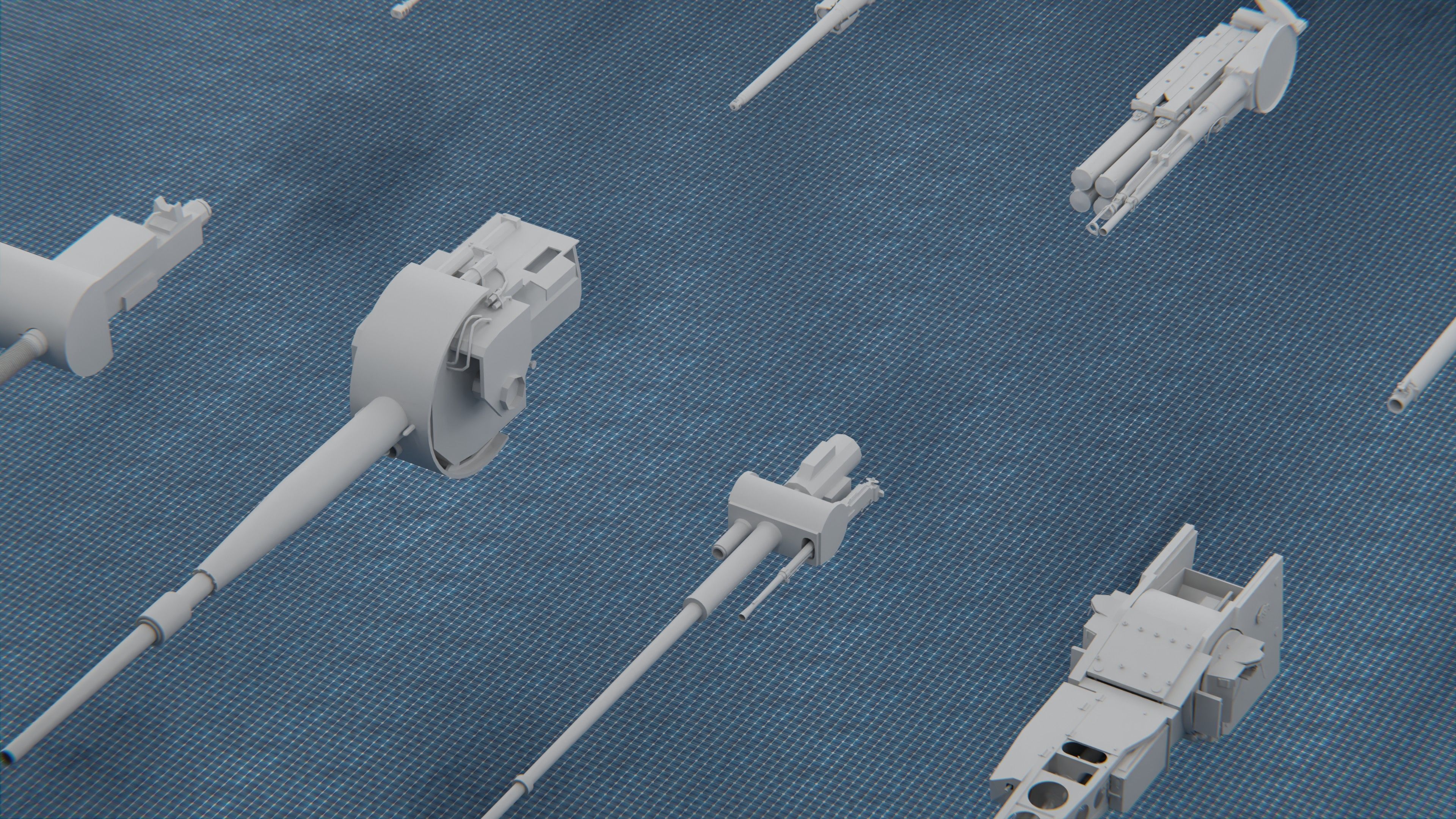 1250 WAR ARMY VEHICLE KITBASH PACK Low-poly 3D model_28