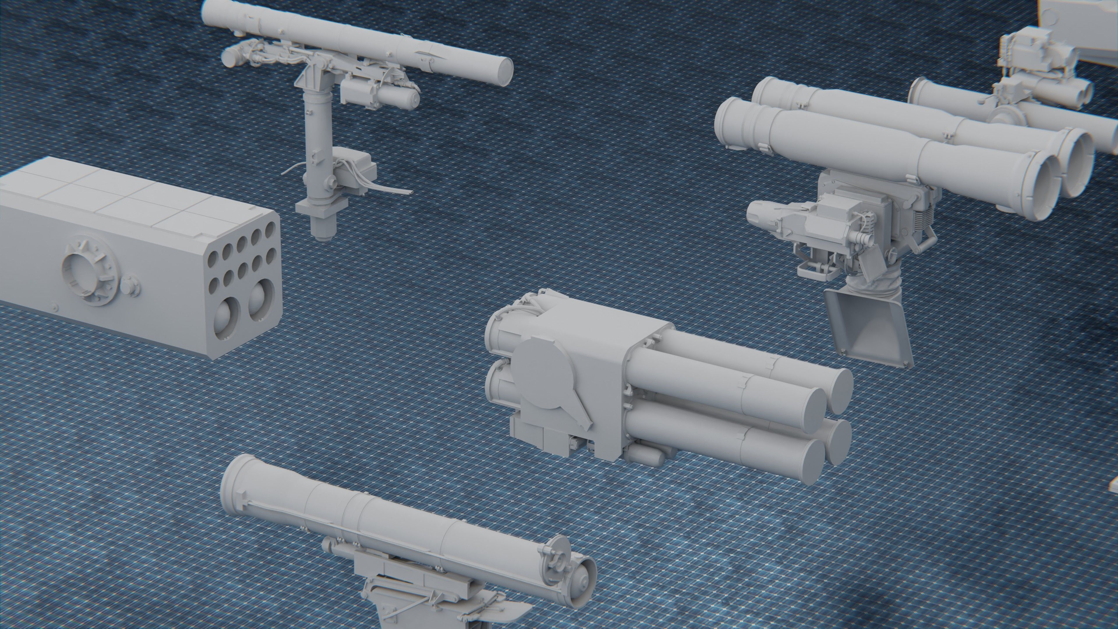 1250 WAR ARMY VEHICLE KITBASH PACK Low-poly 3D model_31