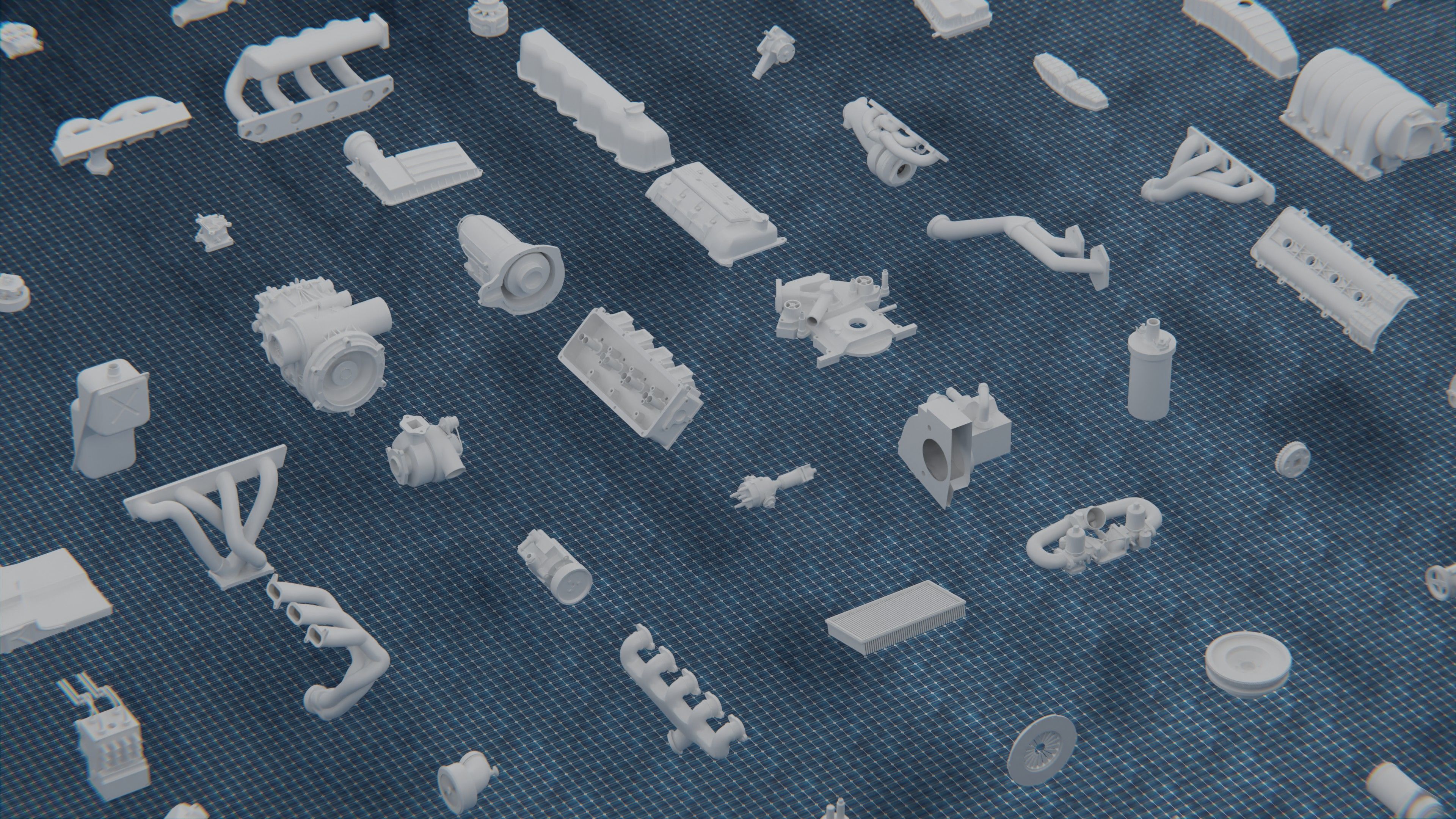 1250 WAR ARMY VEHICLE KITBASH PACK Low-poly 3D model_16