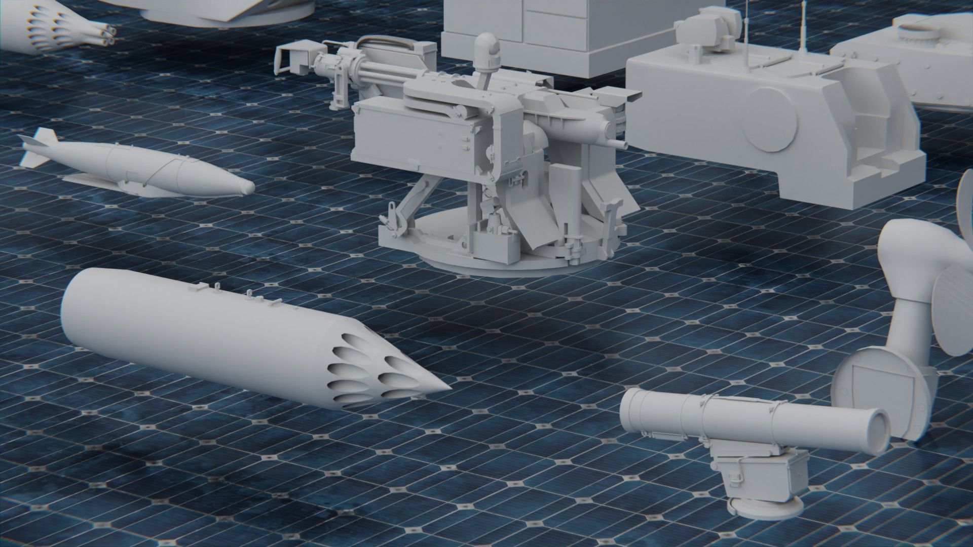 1250 WAR ARMY VEHICLE KITBASH PACK Low-poly 3D model_36