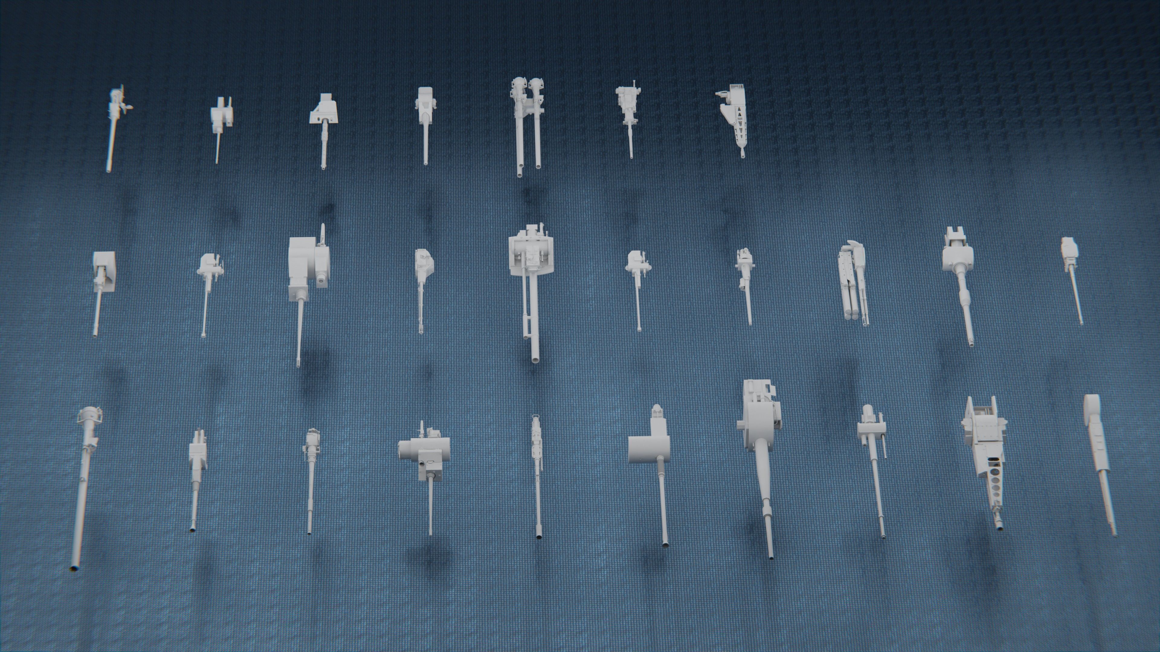 1250 WAR ARMY VEHICLE KITBASH PACK Low-poly 3D model_8