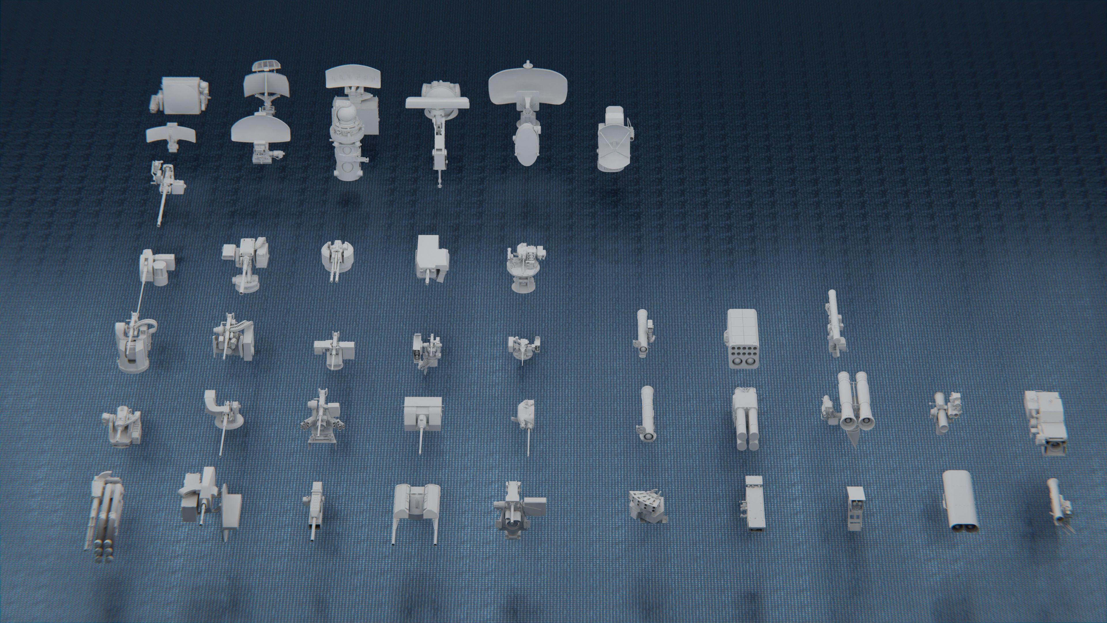 1250 WAR ARMY VEHICLE KITBASH PACK Low-poly 3D model_9