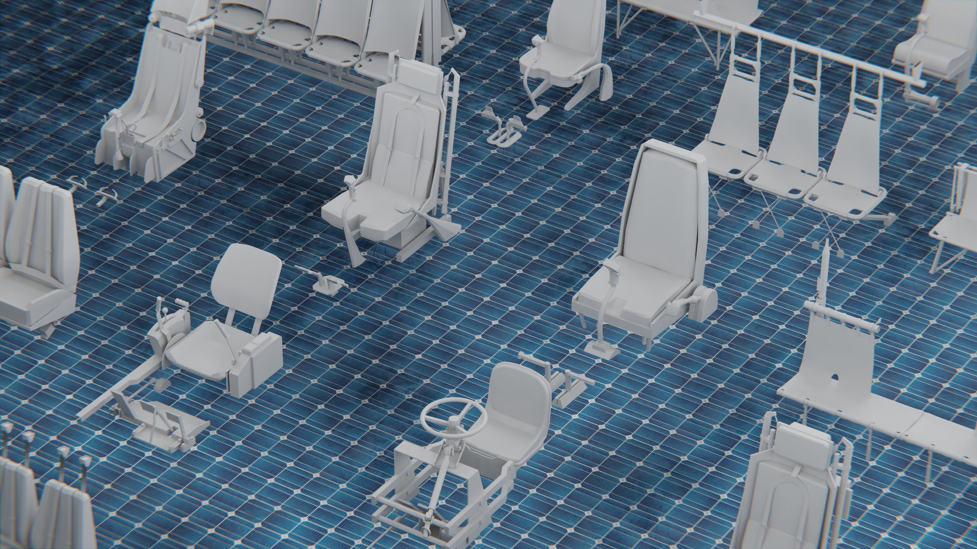 1250 WAR ARMY VEHICLE KITBASH PACK Low-poly 3D model_20