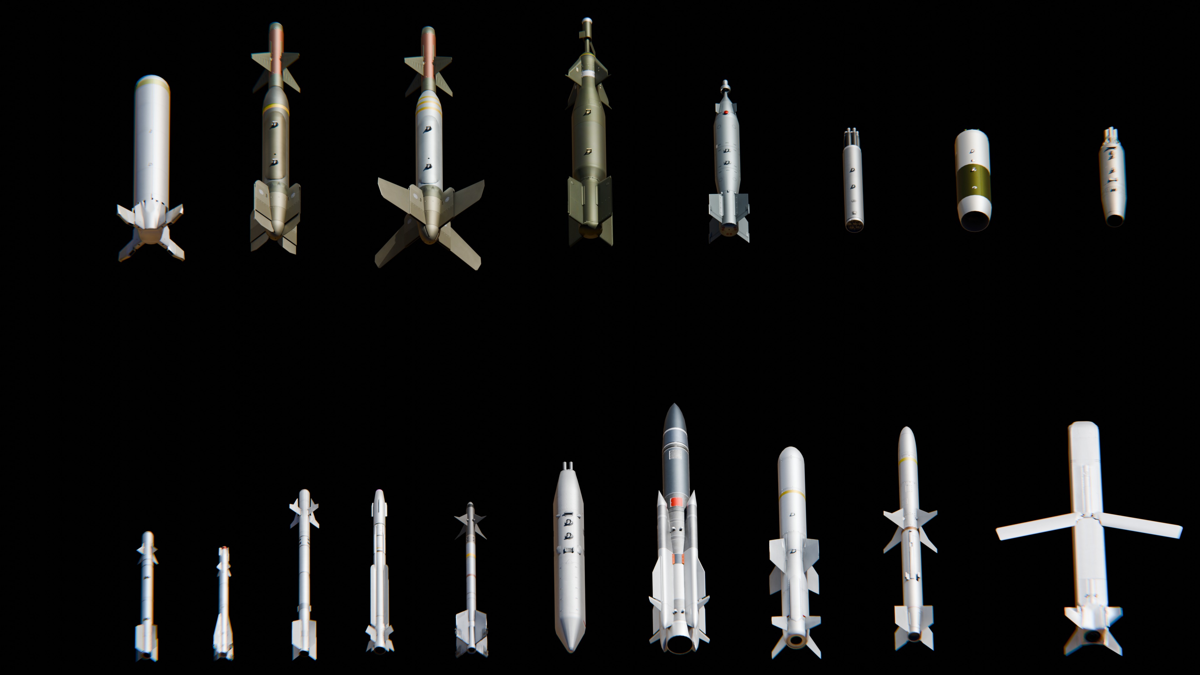 1250 WAR ARMY VEHICLE KITBASH PACK Low-poly 3D model_18