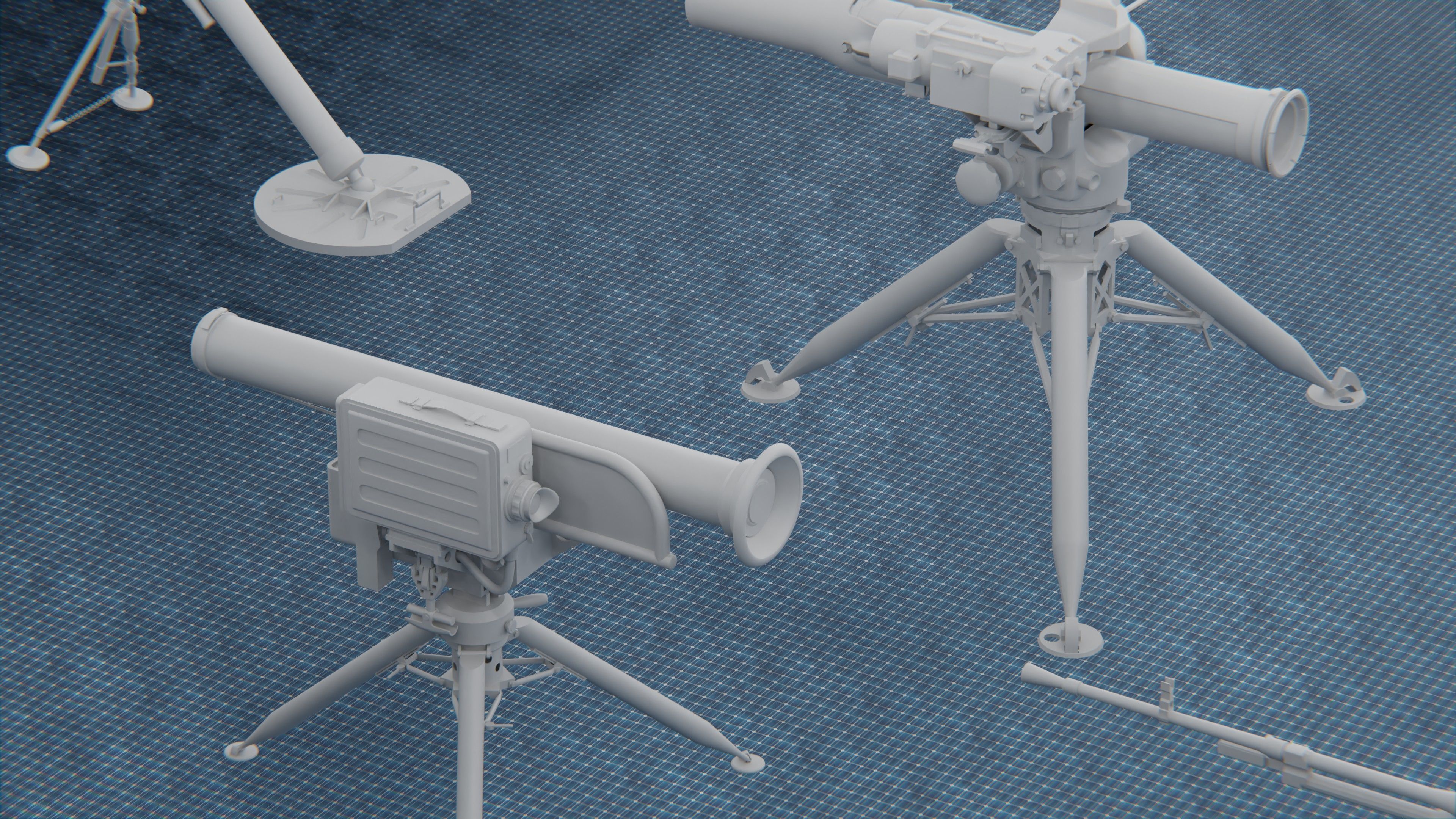 1250 WAR ARMY VEHICLE KITBASH PACK Low-poly 3D model_35