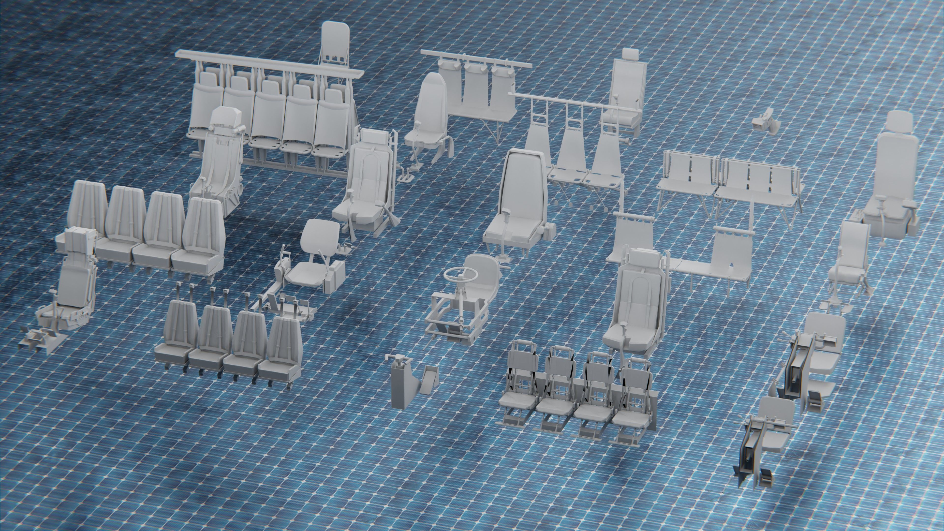 1250 WAR ARMY VEHICLE KITBASH PACK Low-poly 3D model_4