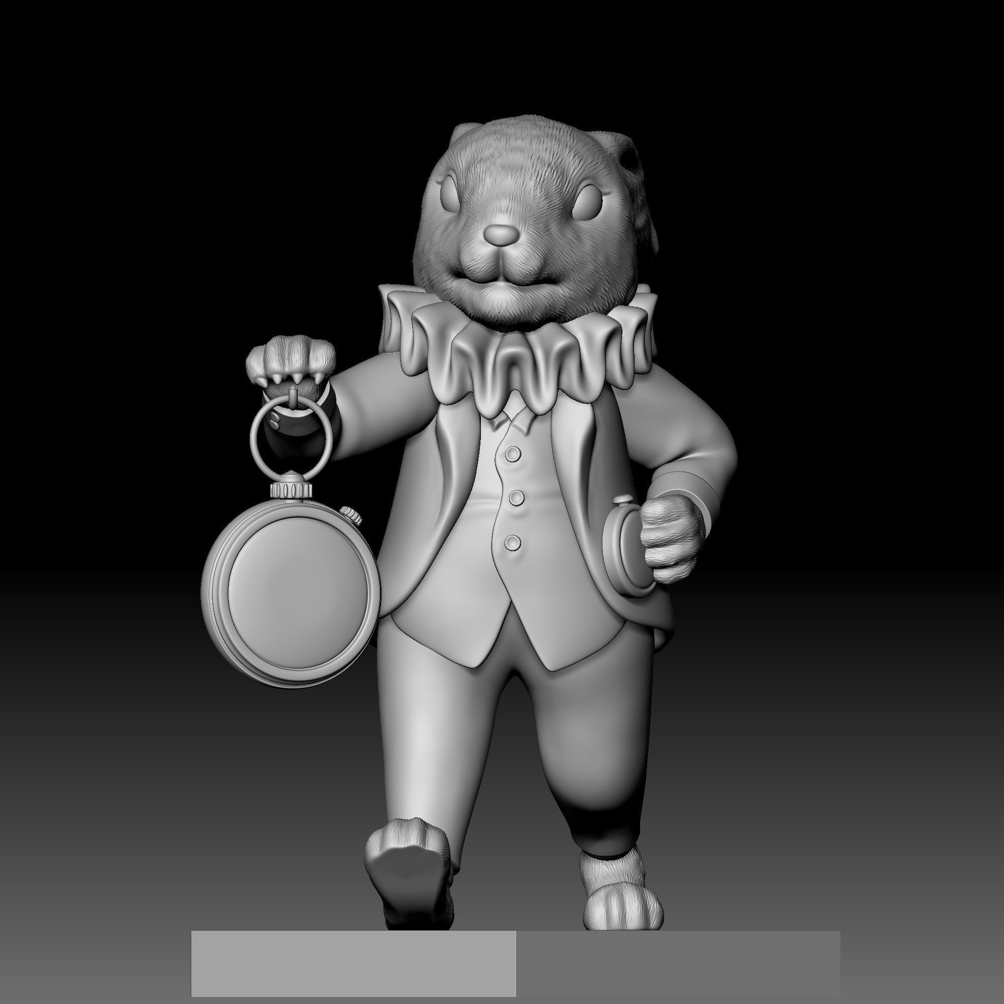 Rabbit - disney - deco - 030 3D print model_8