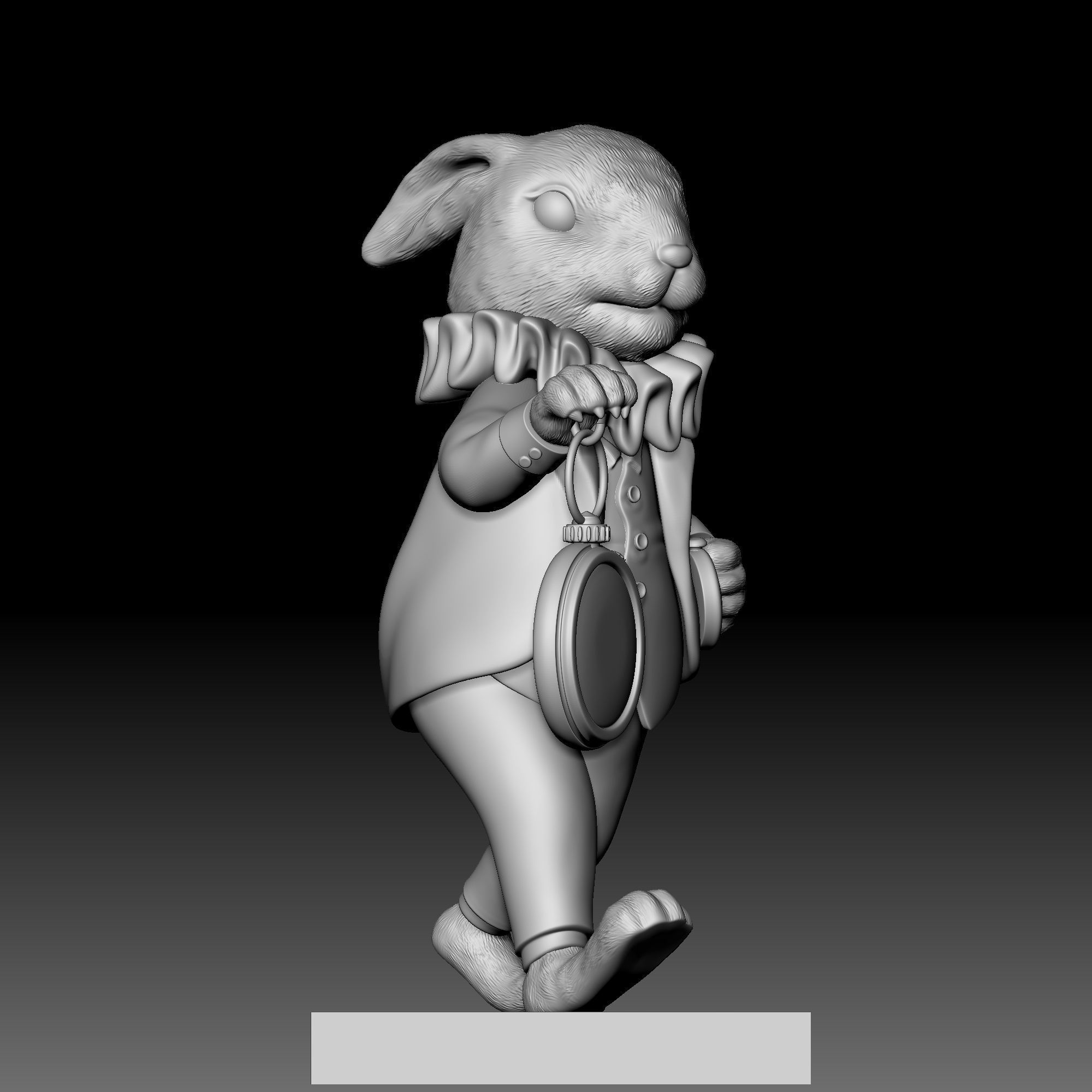 Rabbit - disney - deco - 030 3D print model_7