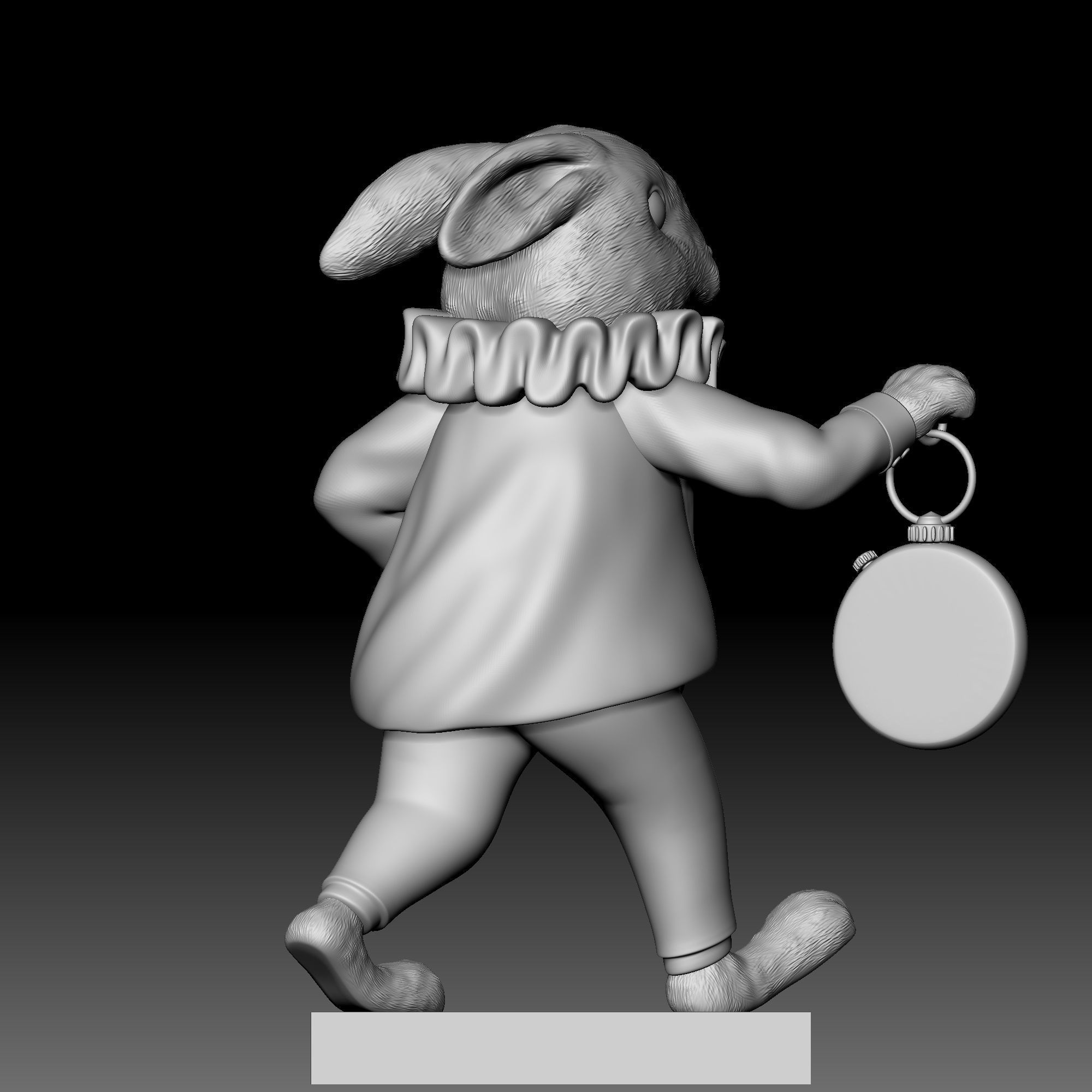Rabbit - disney - deco - 030 3D print model_5