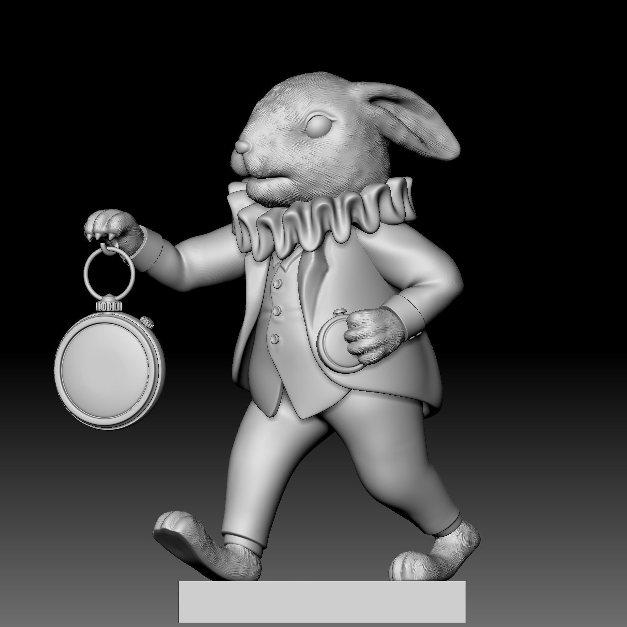 Rabbit - disney - deco - 030 3D print model_1