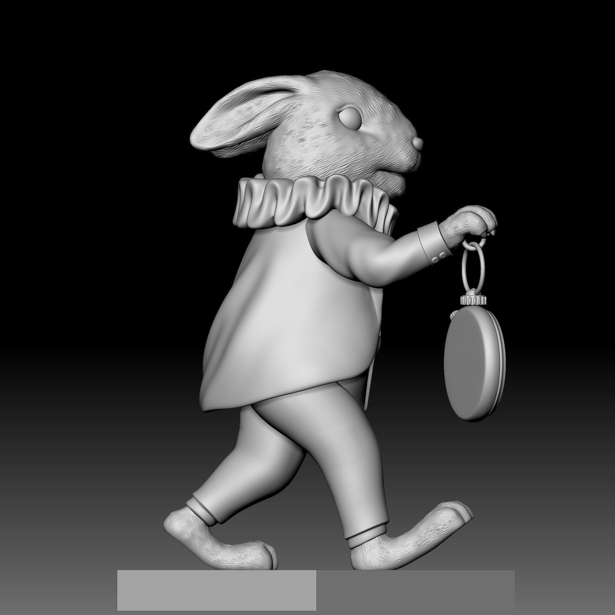Rabbit - disney - deco - 030 3D print model_6