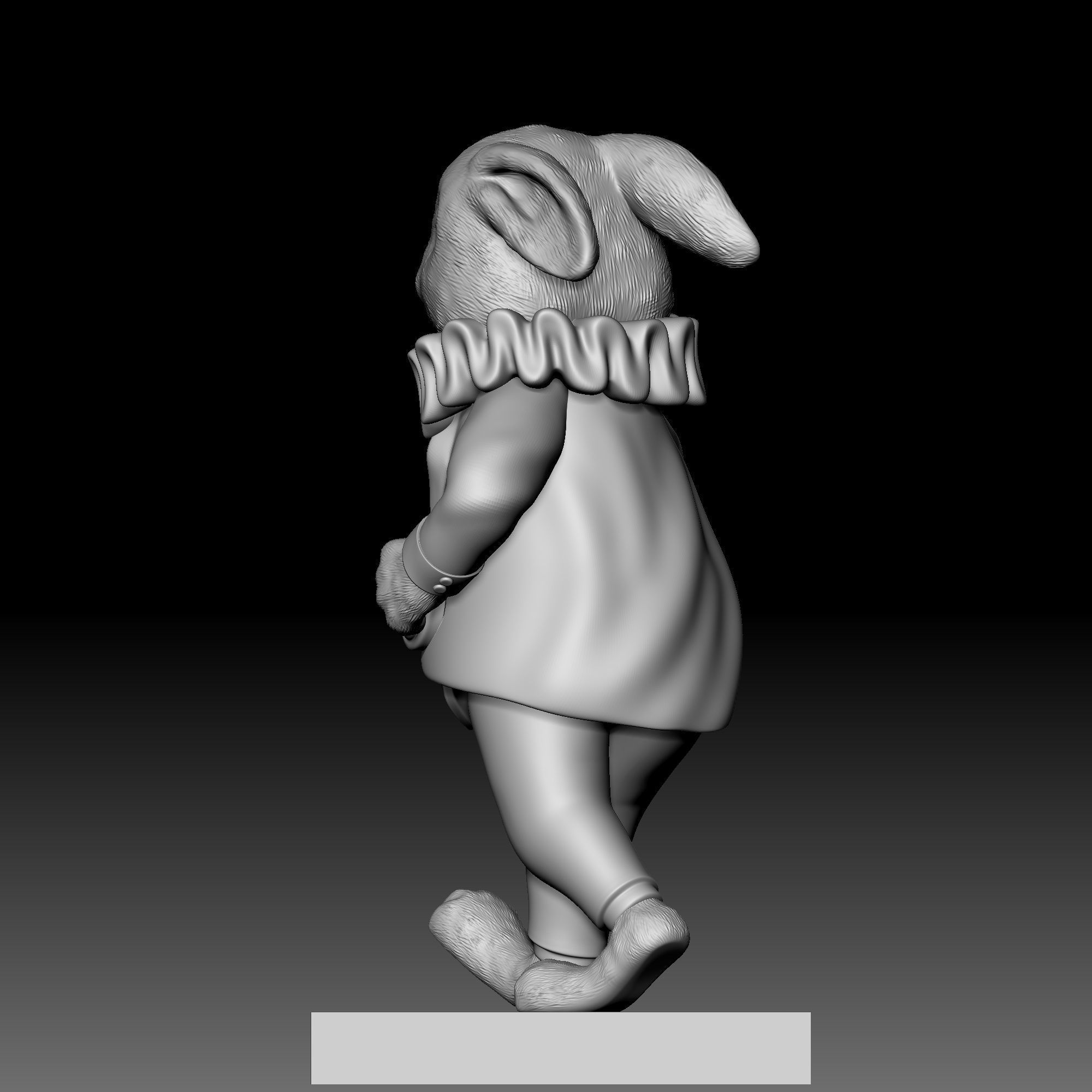 Rabbit - disney - deco - 030 3D print model_3