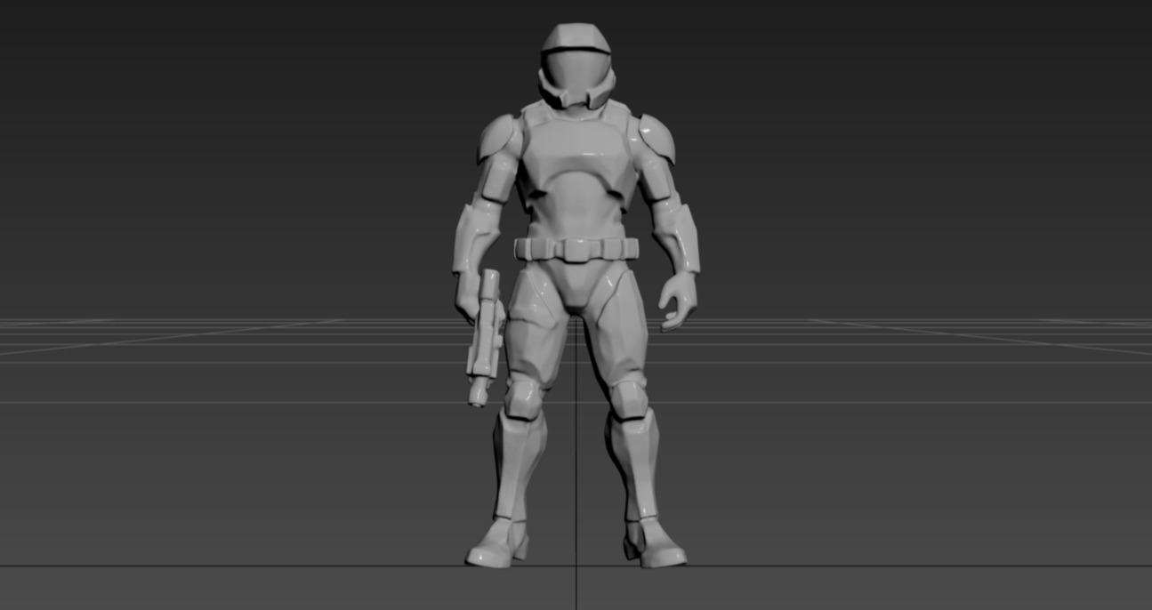 Space Soldier 3D print model_5