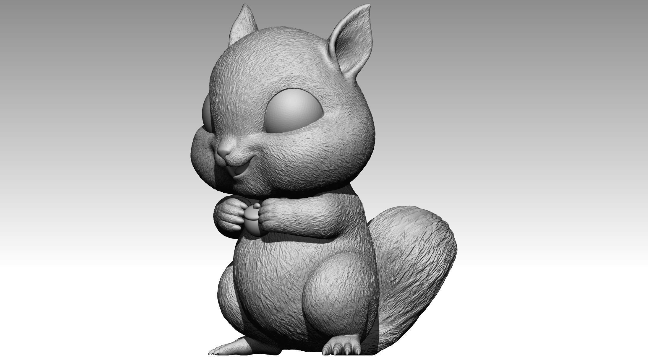 Cute squirrel 5 3D print model_5