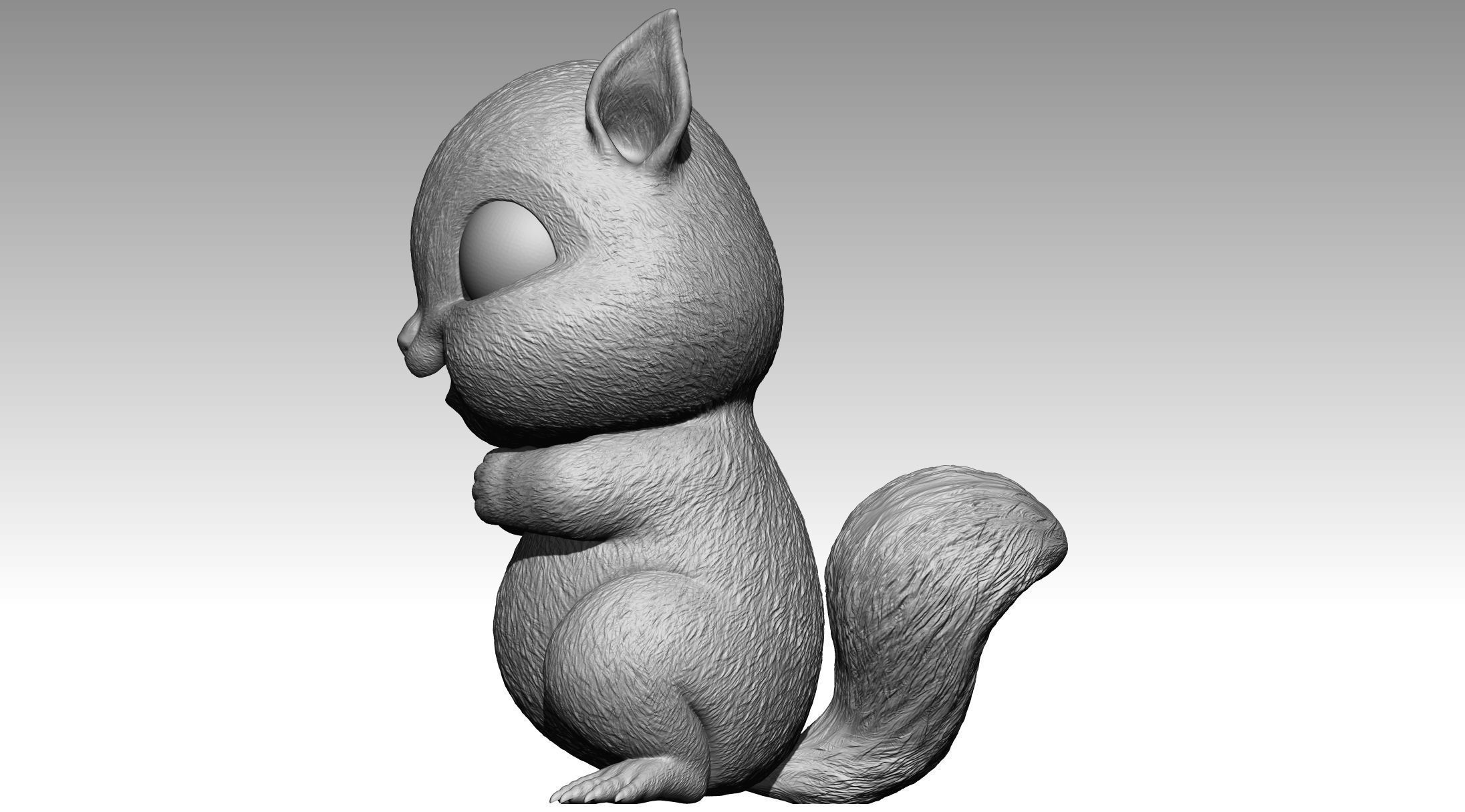 Cute squirrel 5 3D print model_1