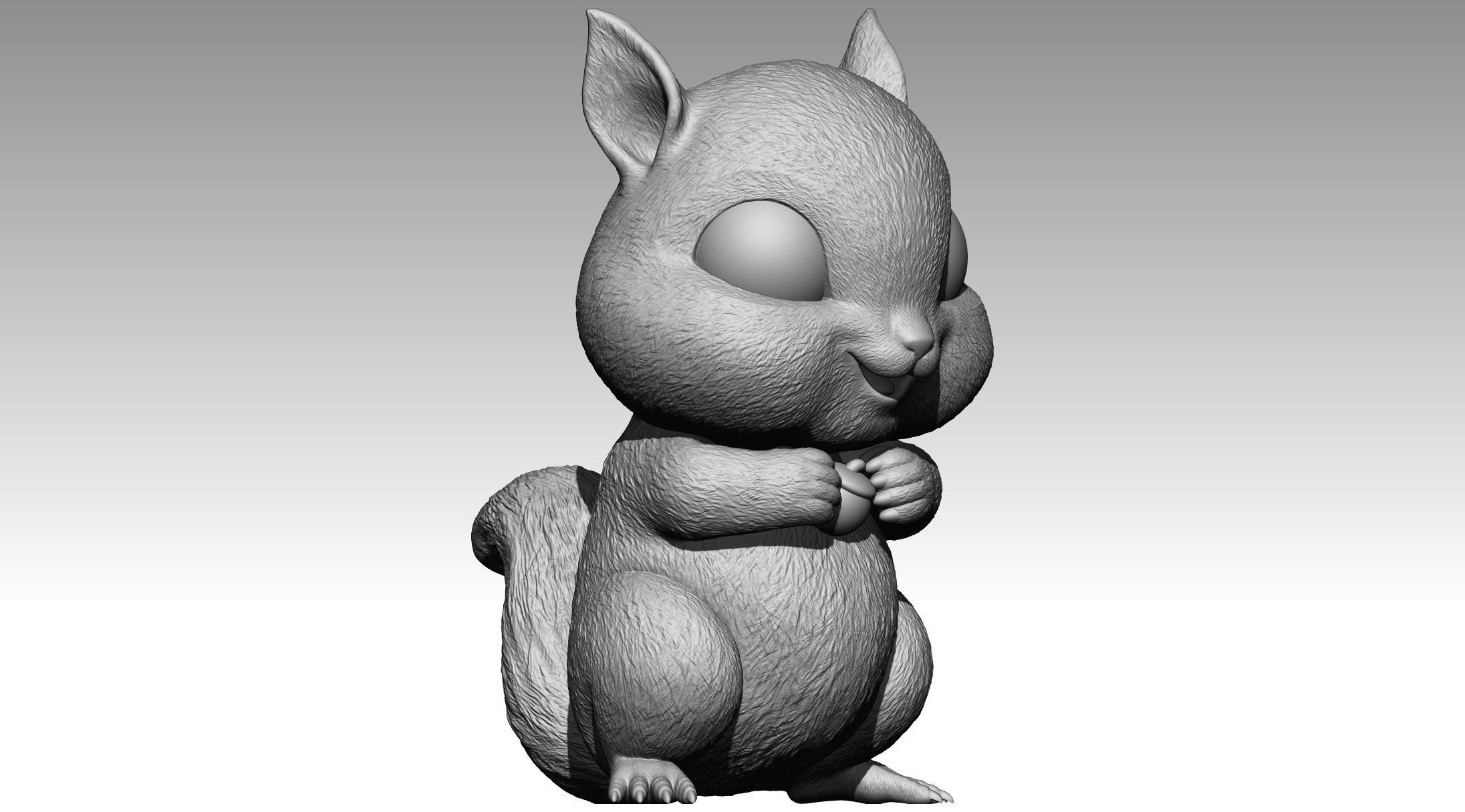 Cute squirrel 5 3D print model_4