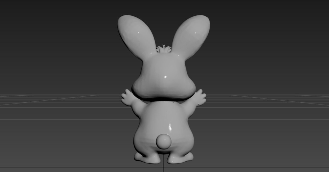 Cartoon Rabbit 3D print model_8