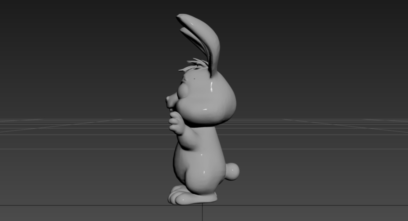 Cartoon Rabbit 3D print model_6