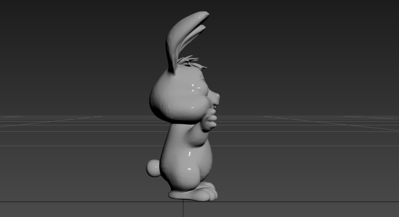 Cartoon Rabbit 3D print model_7
