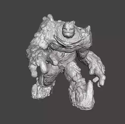 STONE GOLEM MINIATURE MODEL FOR FANTASY GAMES DND RPG