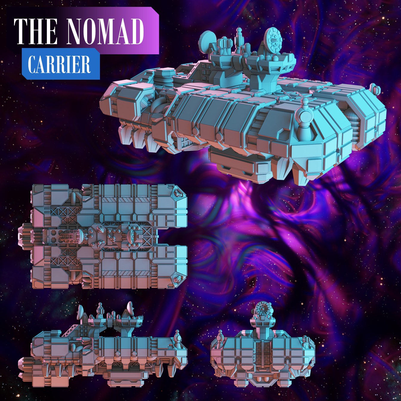 Twilight Imperium - The Nomad - print models 3D print model 3D print model_7