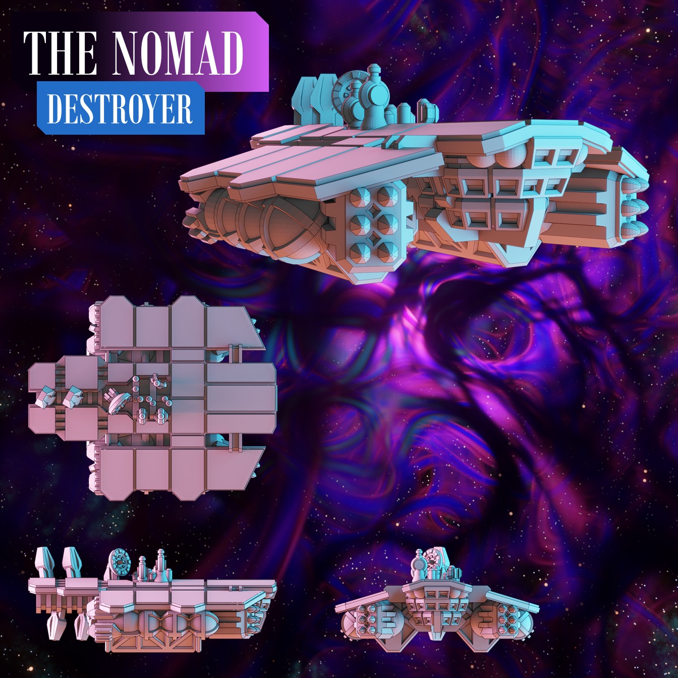 Twilight Imperium - The Nomad - print models 3D print model 3D print model_9
