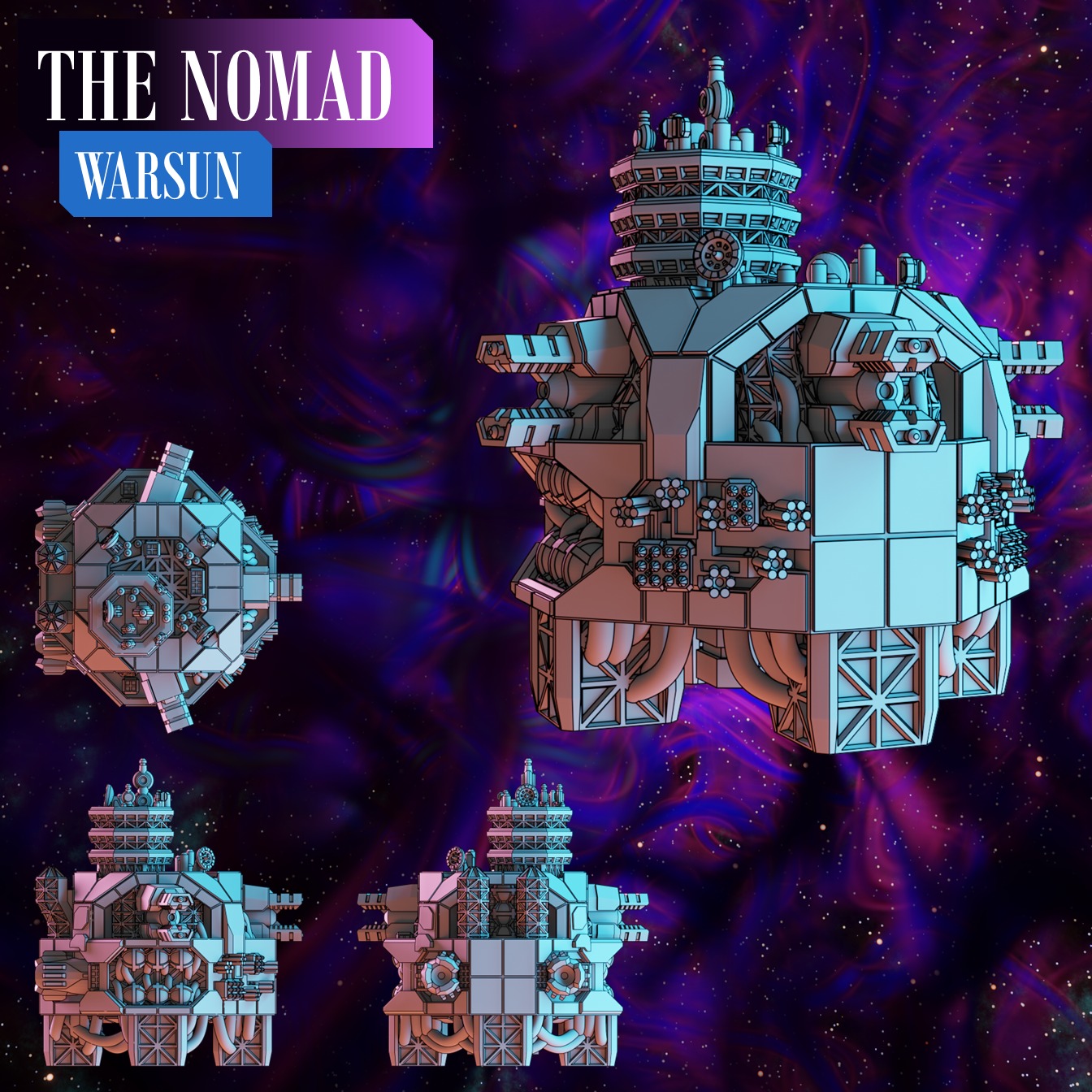 Twilight Imperium - The Nomad - print models 3D print model 3D print model_2