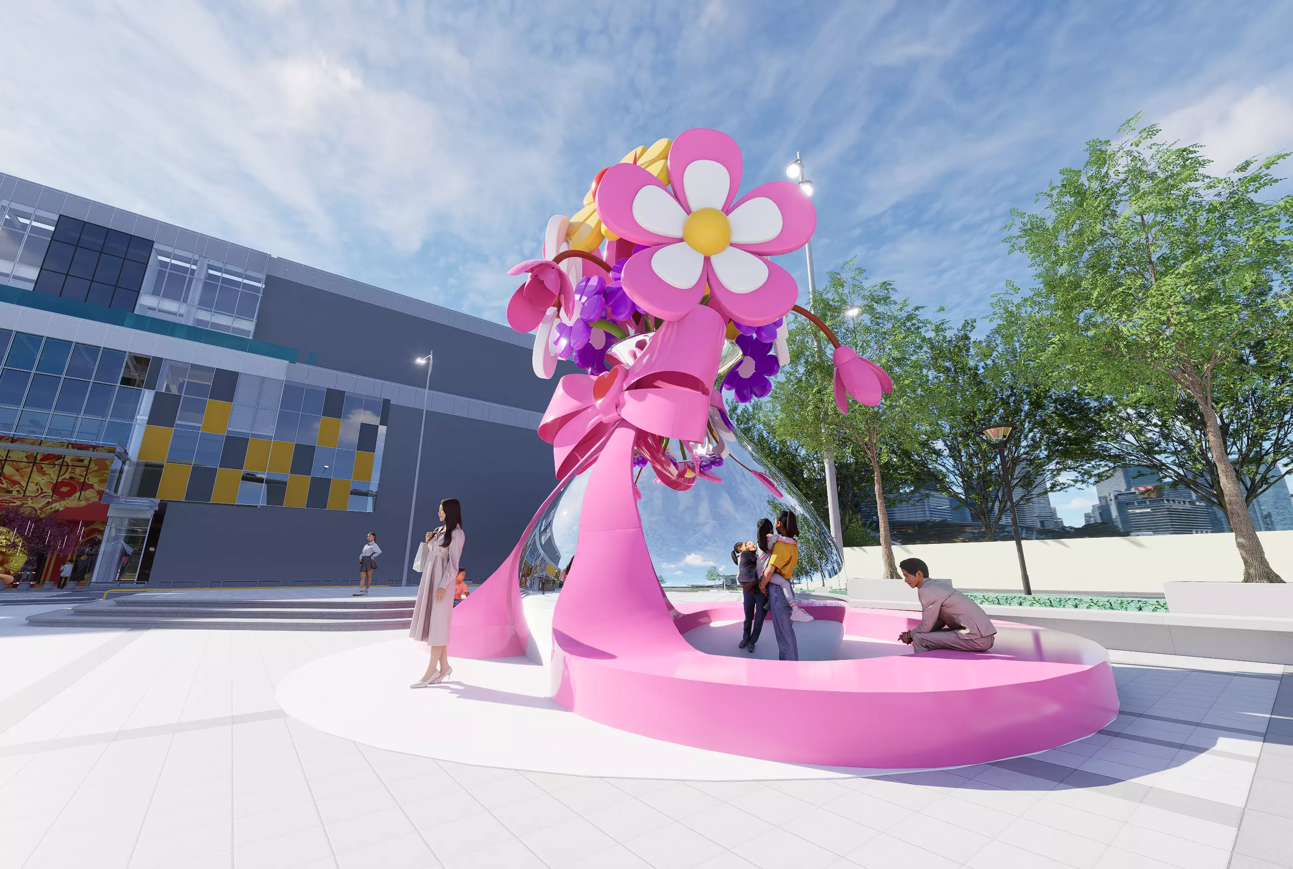 Flower Booth Free 3D model