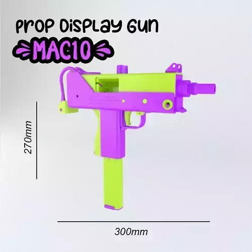 Educational Assembling Toy Gun - Mac10 Props only