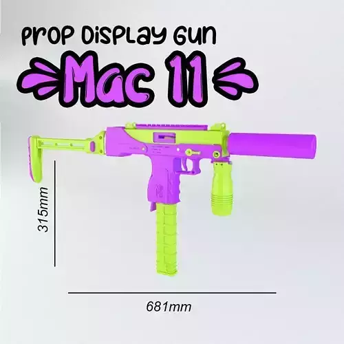 Educational Assembling Toy Gun - Mac10 Props only