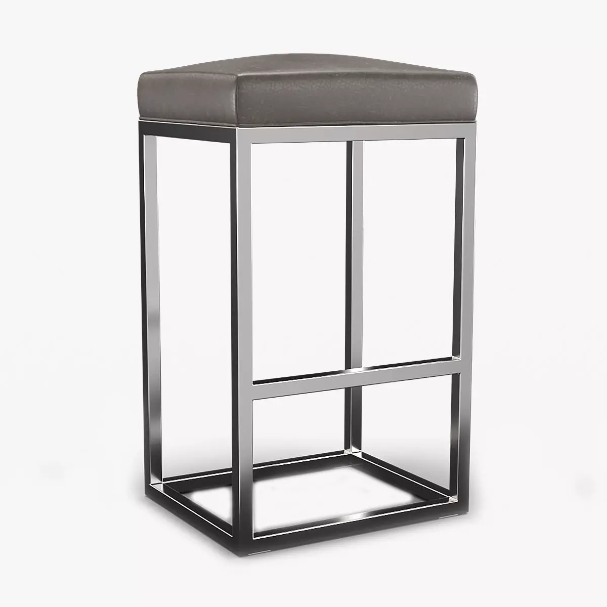 Reese Leather Bar Stool 3D model