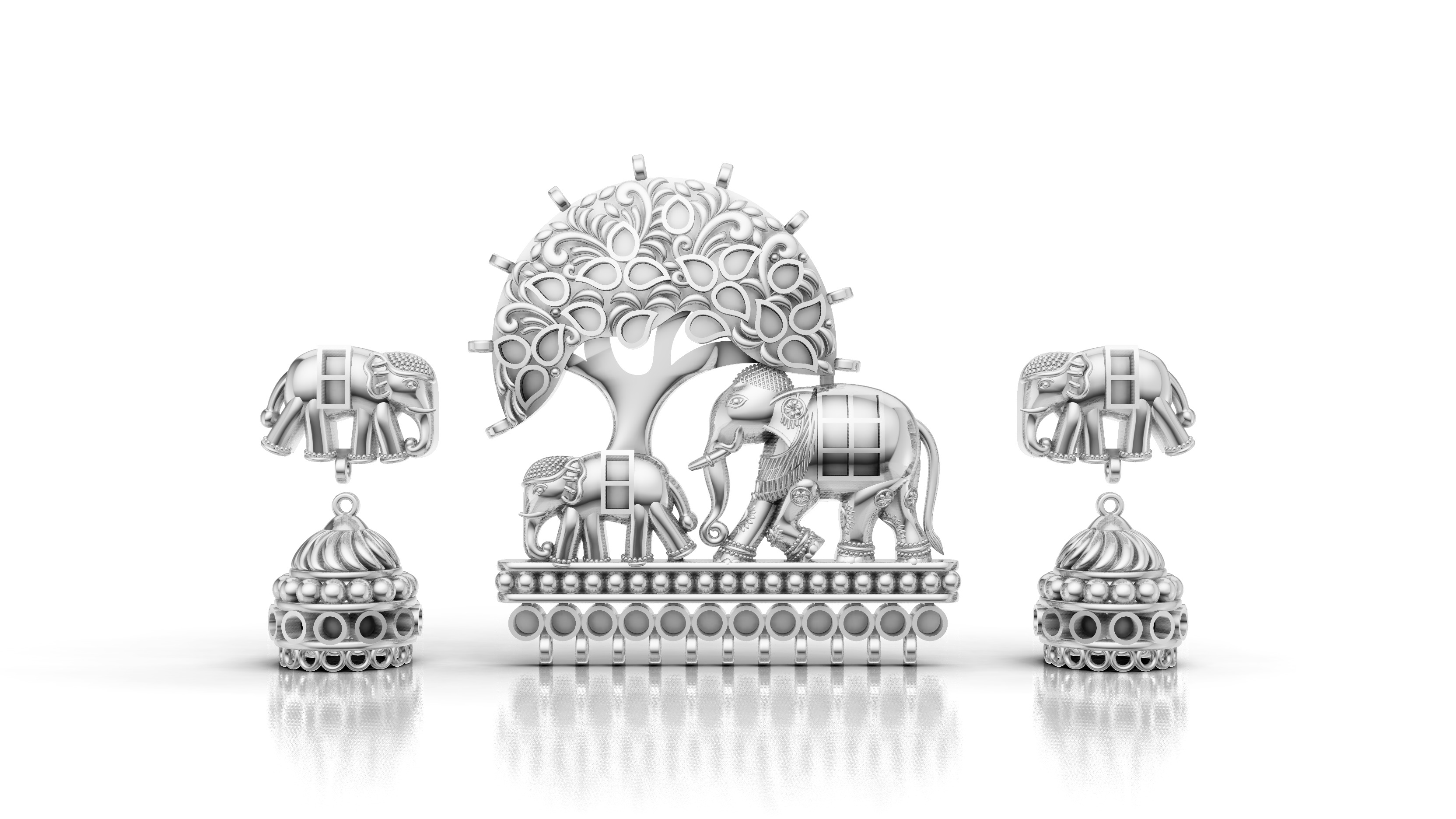 jadau necklace 3D print model_1