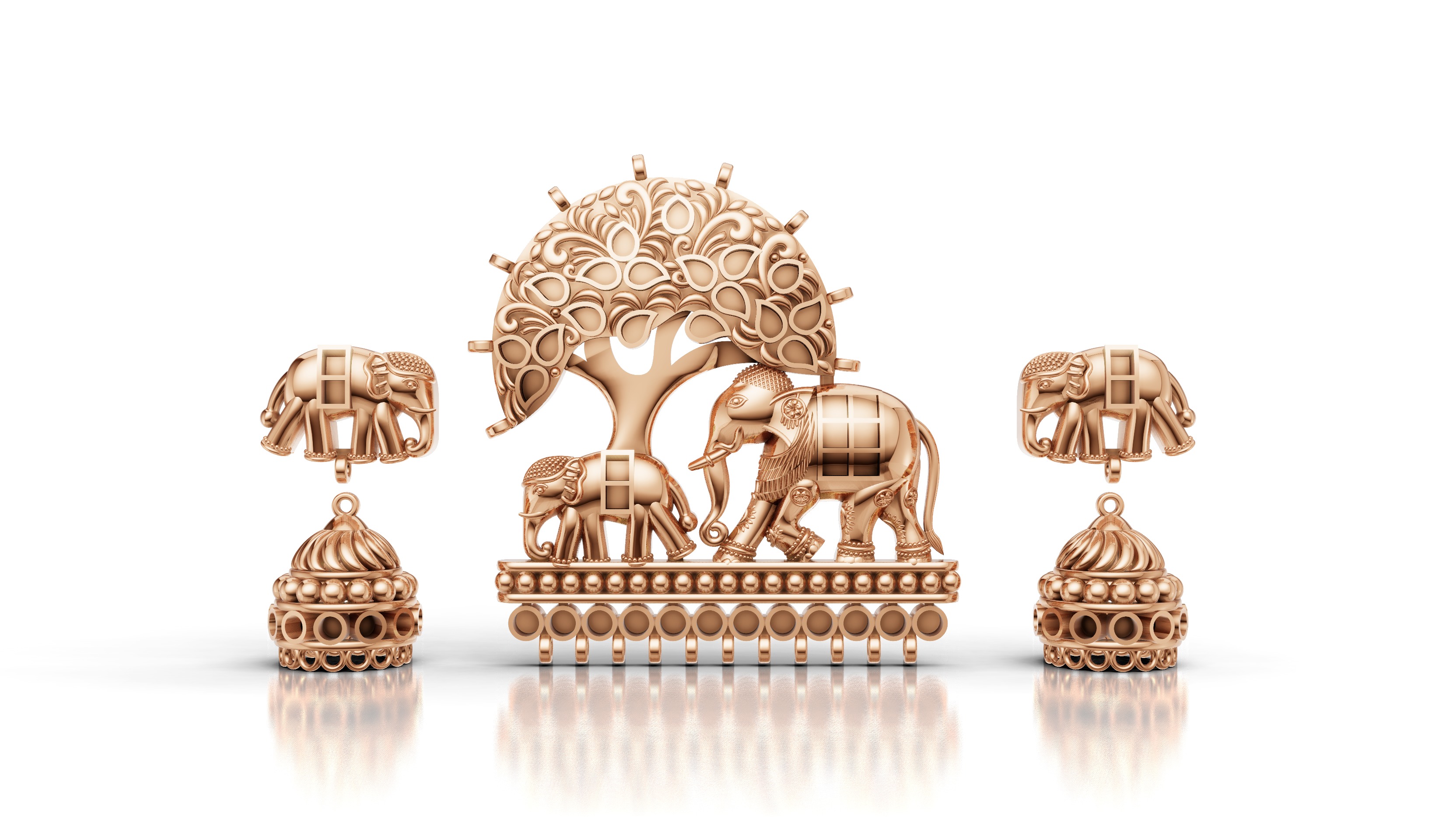 jadau necklace 3D print model_2