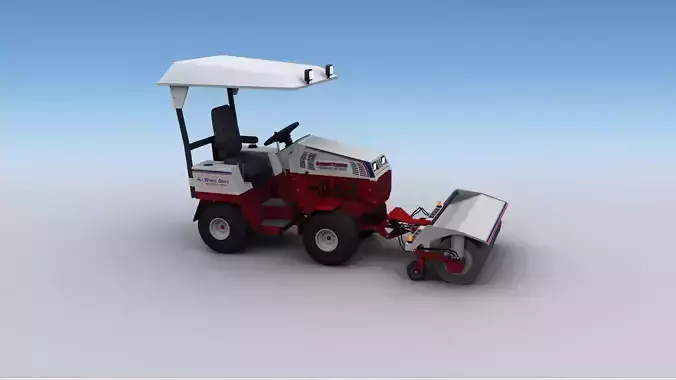 Broom Truck Lowpoly