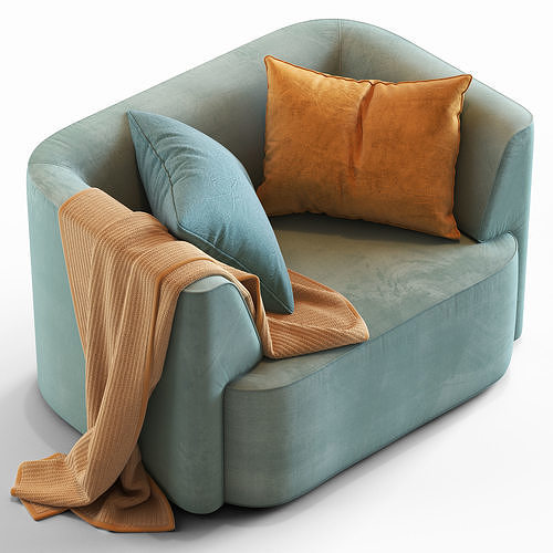 Globewest Juno Boris Armchair 3D model