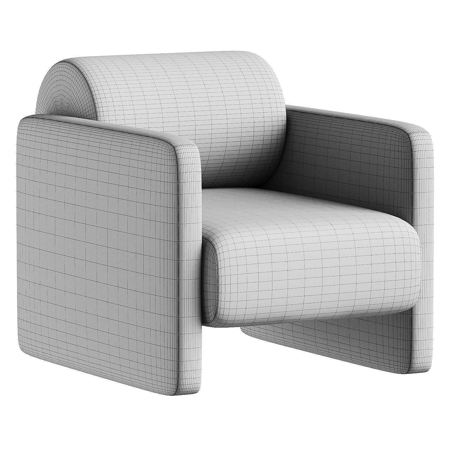 armchair 13 3D model_6