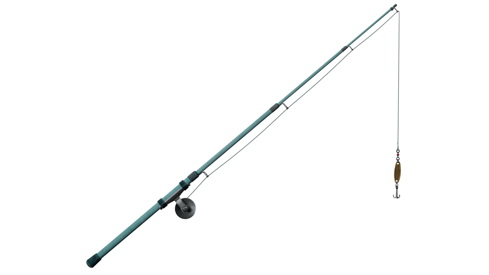 Fishing Rod Low-poly 3D model_5