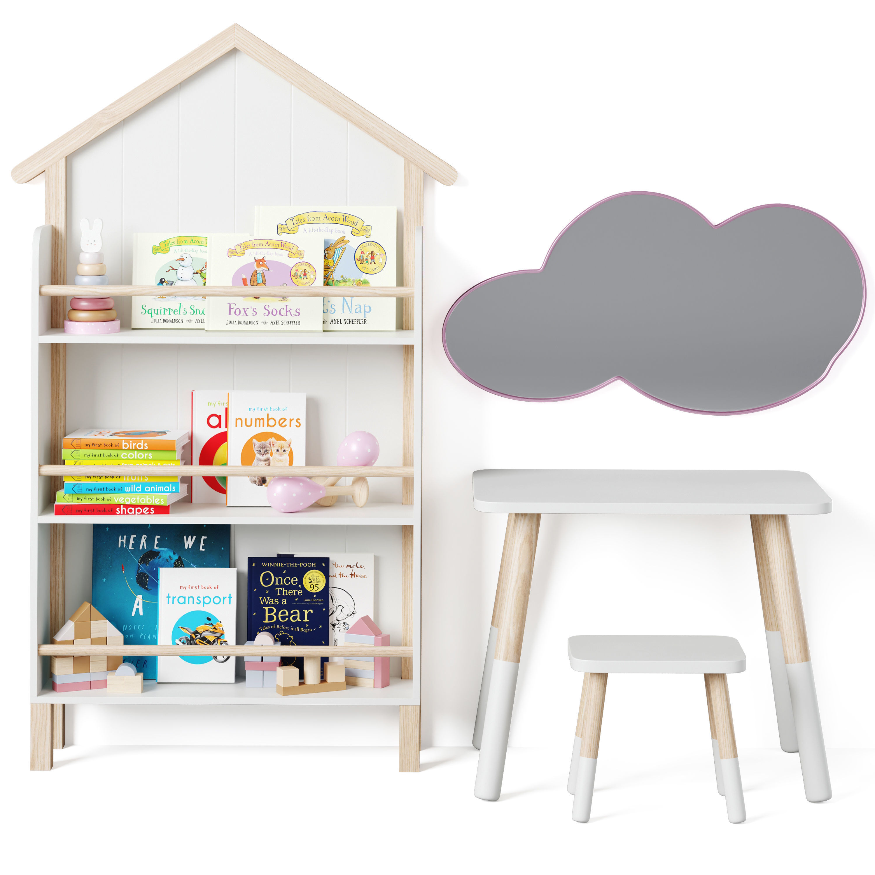 Kids furniture set 3D model_1