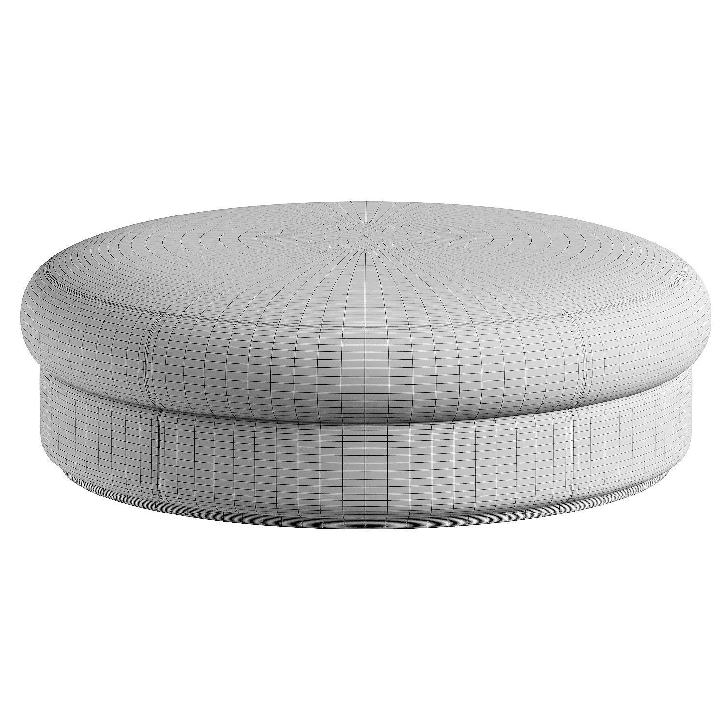pouf armet 3D model_6