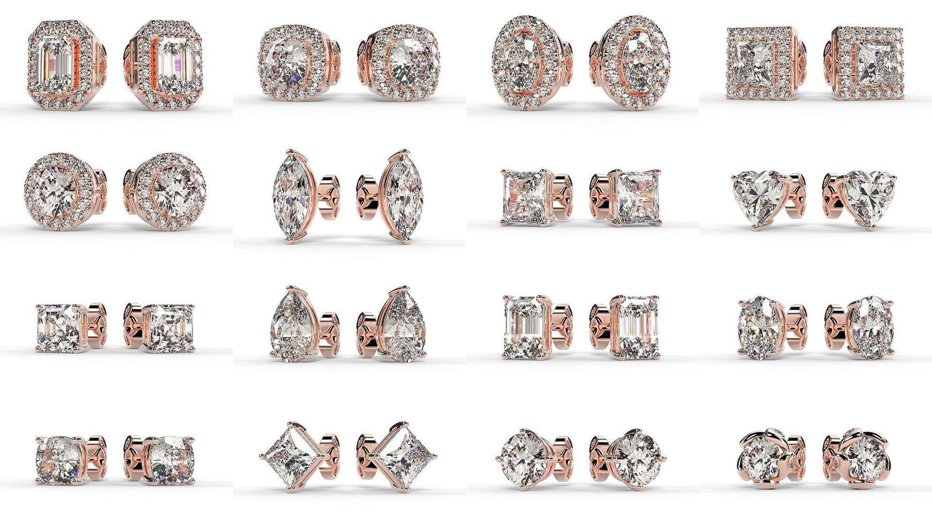 2024 B09 1-50 Earings 3D Model Collection-50 Files _1