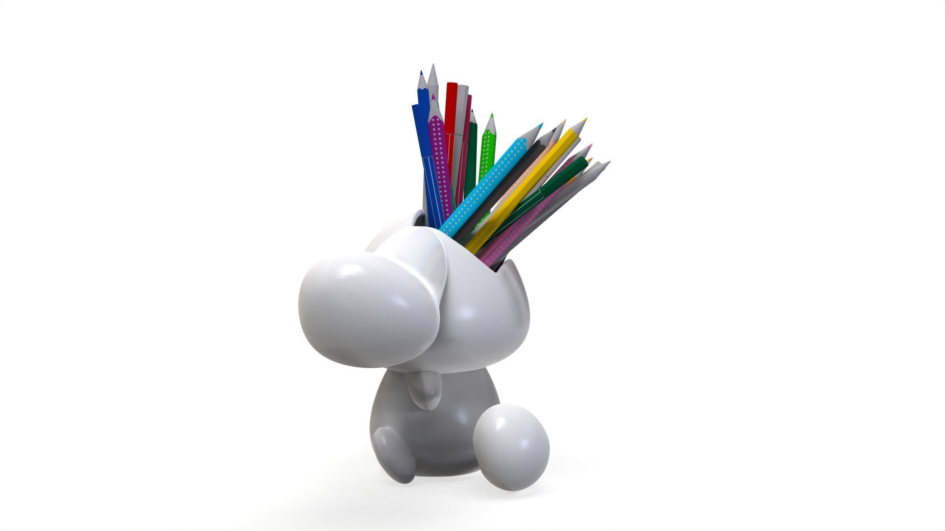 Cinnamoroll Pencil Holder 3D print model_5